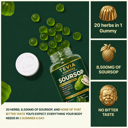 Tevia 20-in-1 Soursop Gummies