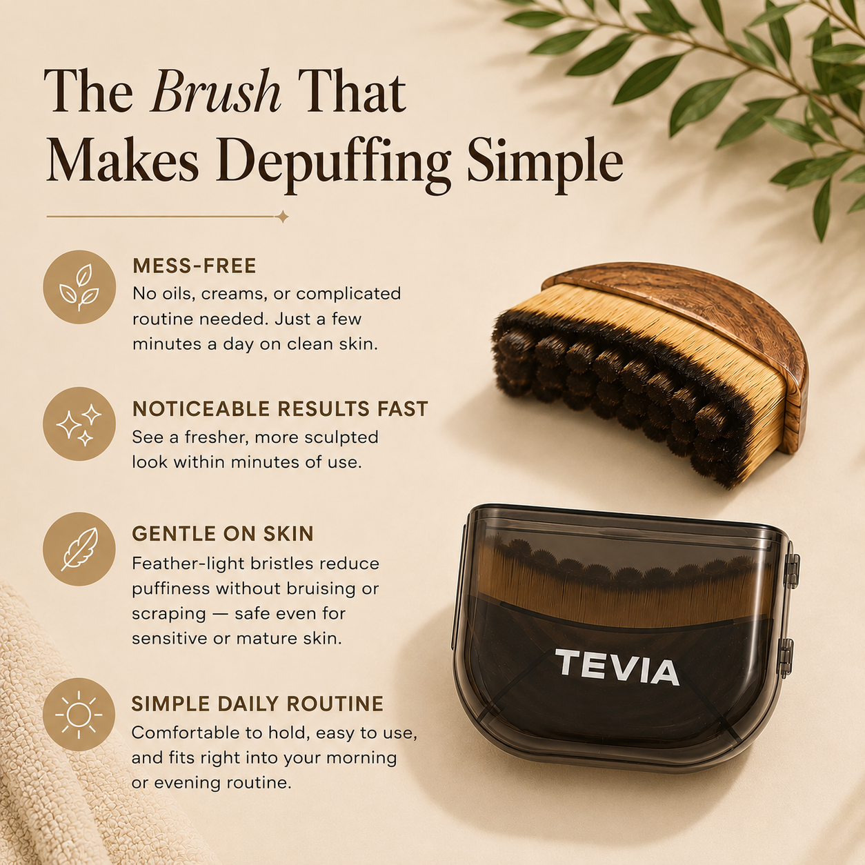 Tevia Lymphatic Face Brush