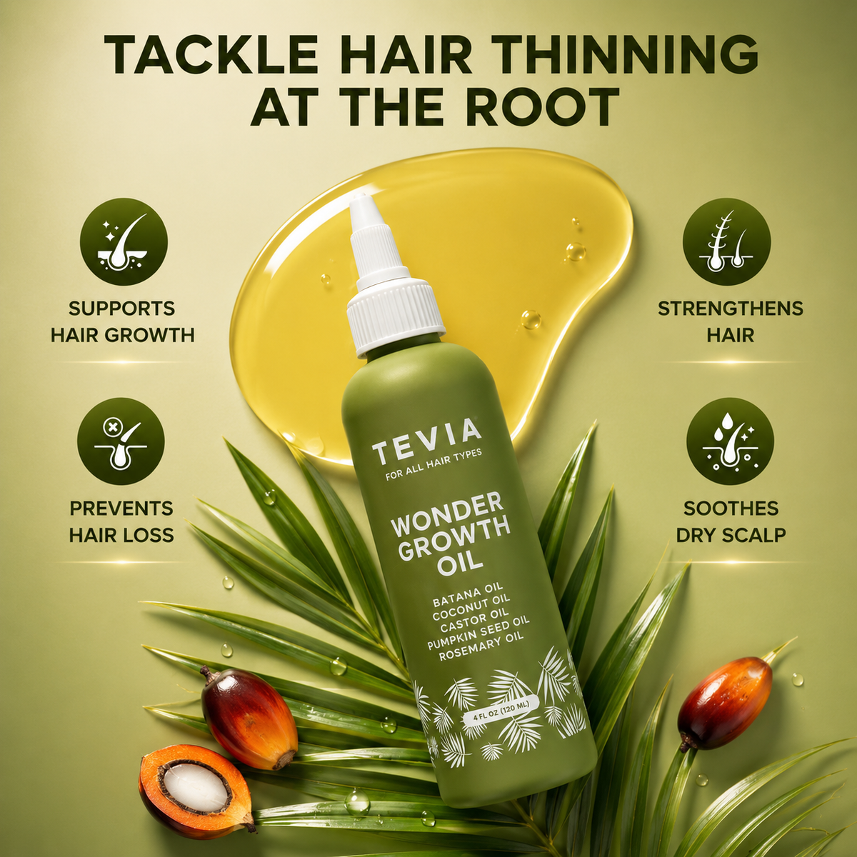 Tevia Wonder Growth Oil