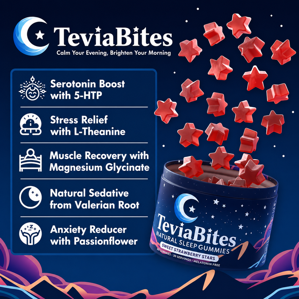 TeviaBites™ Natural Sleep Gummies