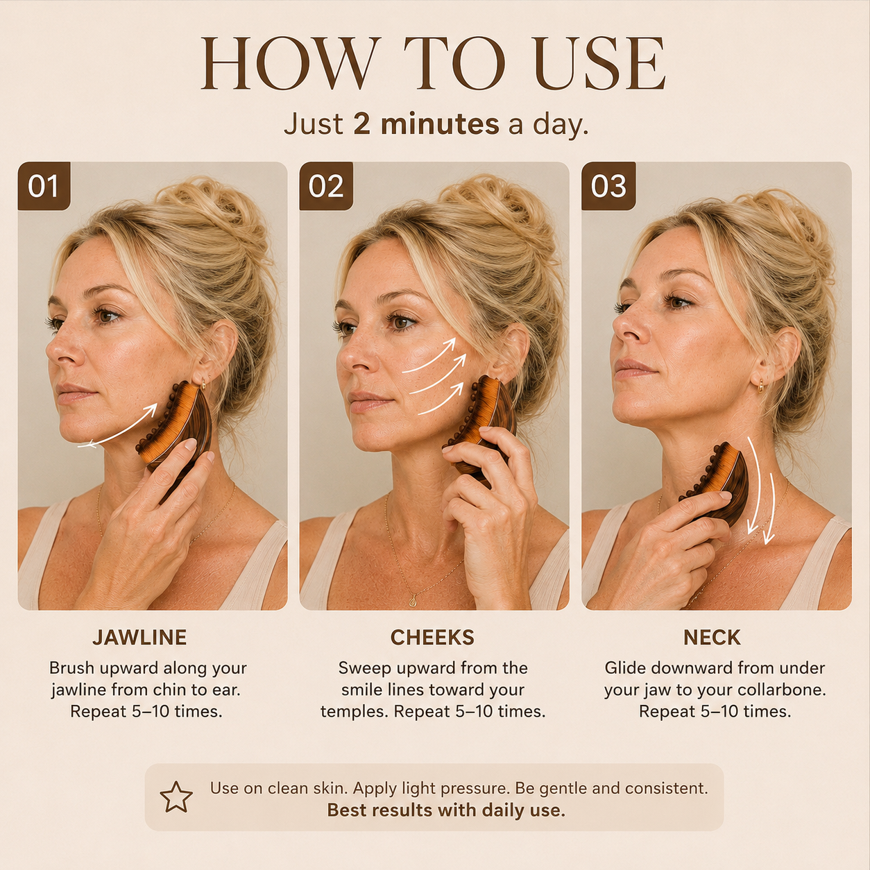 Tevia Lymphatic Face Brush