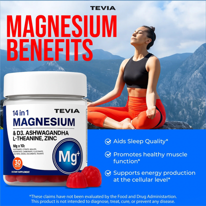 Tevia 14-in-1 Magnesium Complex Gummies